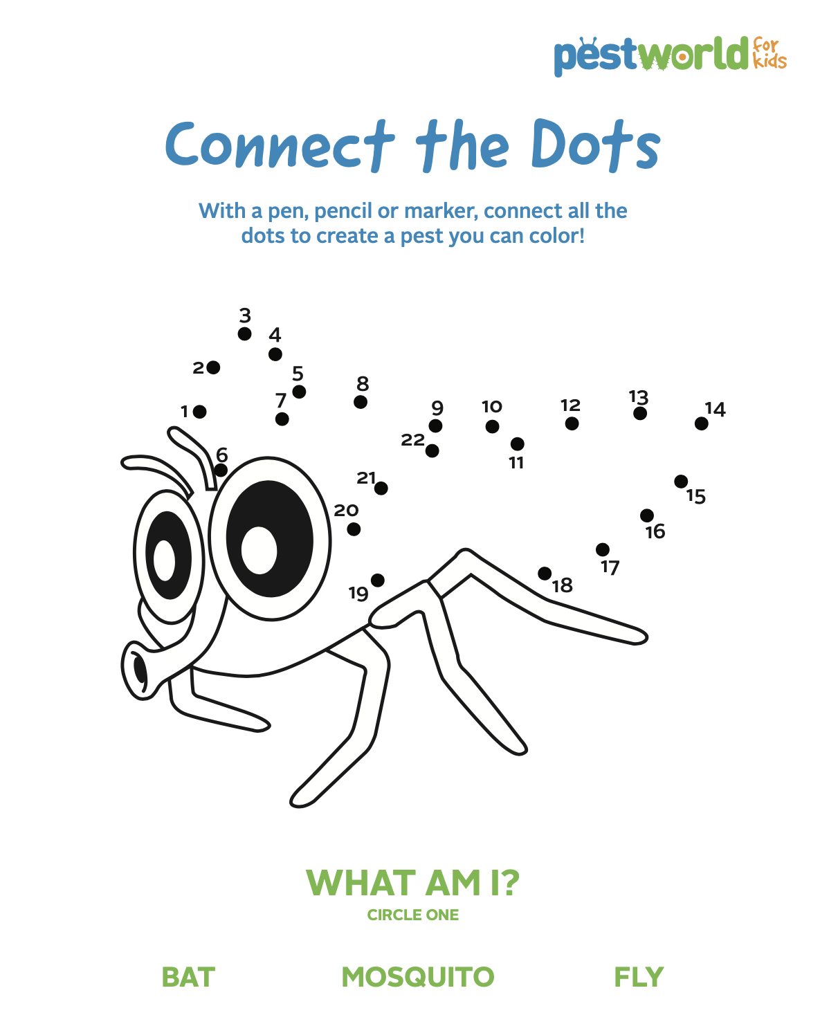 Connect The Dots Activity Pestworld For Kids